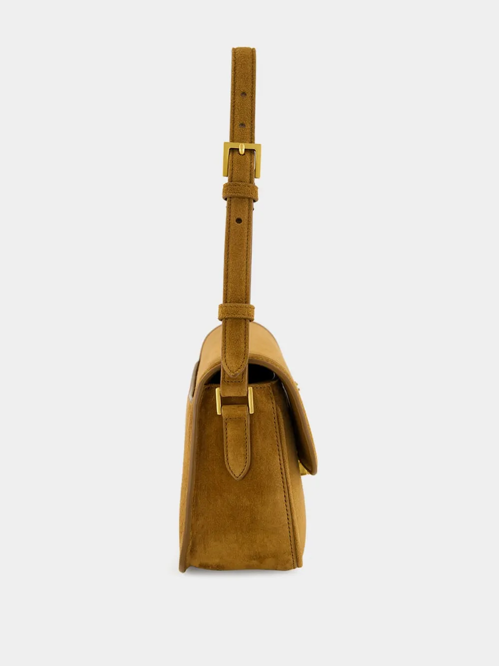 Solferino Medium Bag in Cognac Suede sold by Fashion Clinic product image thumbnail 4