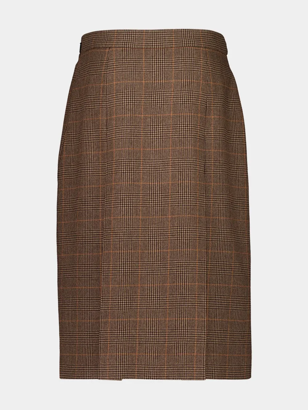 Roux Midi Skirt in Crème Noir Prince of Wales Wool sold by Fashion Clinic product image thumbnail 2