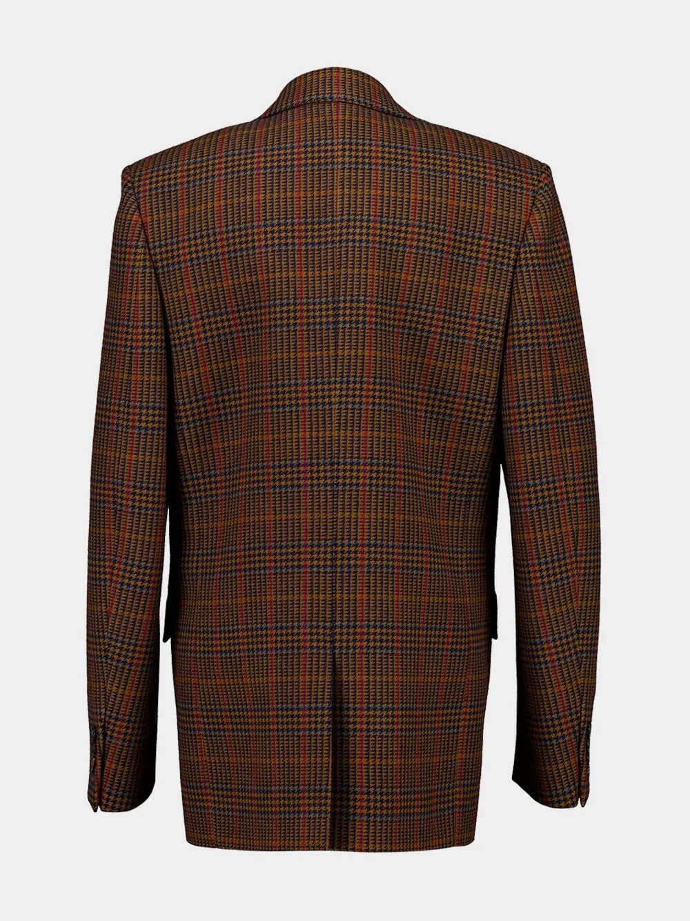 Marron Multicolore Wool Check Jacket sold by Fashion Clinic product image thumbnail 2