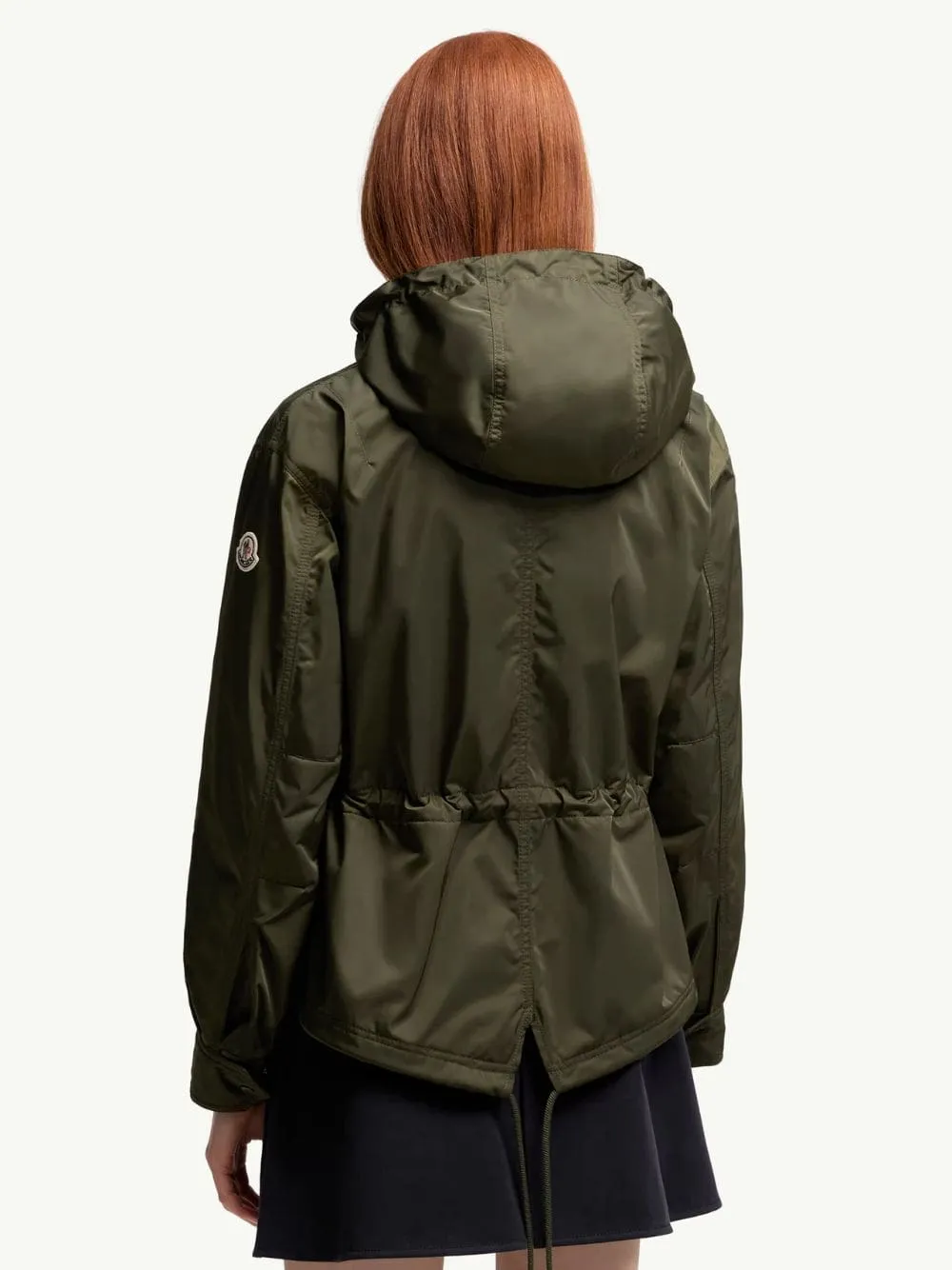 Olive Green Noizay Hooded Parka Jacket sold by Fashion Clinic product image thumbnail 4