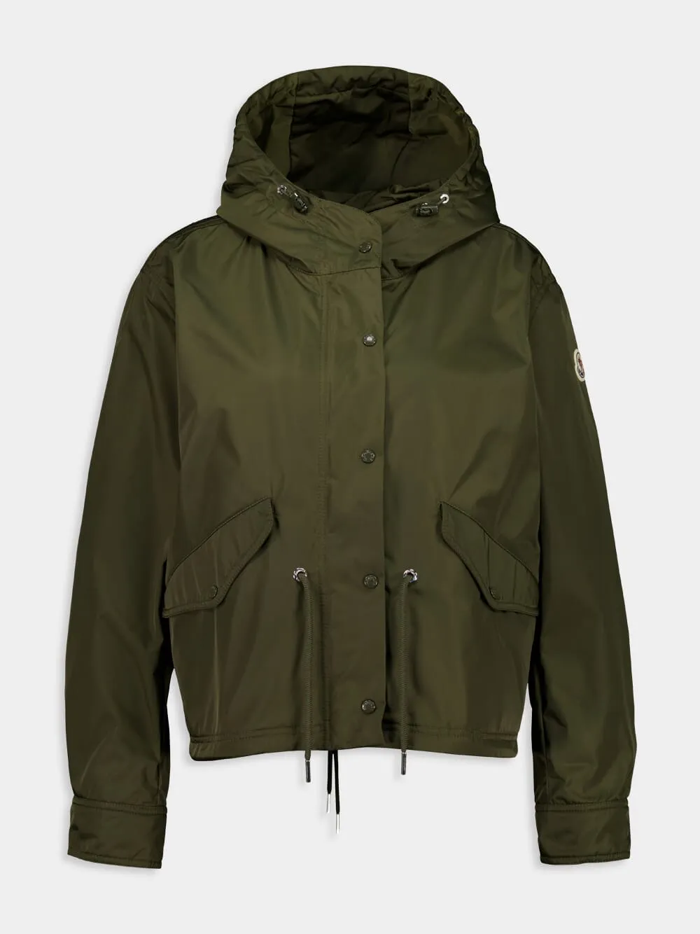 Olive Green Noizay Hooded Parka Jacket sold by Fashion Clinic