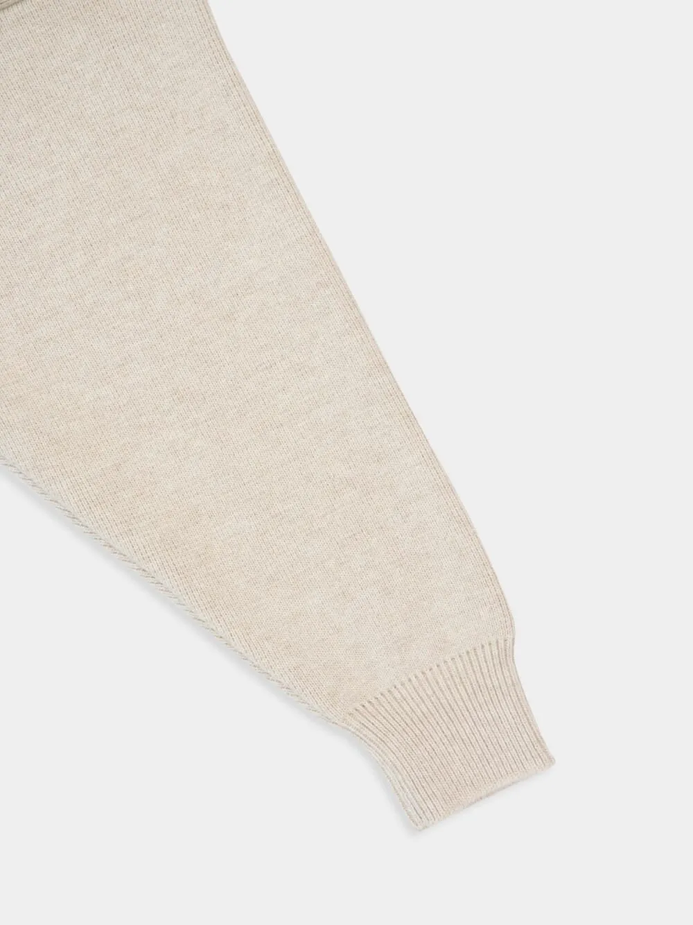 Heather Grey Eternal Merino Knit Sweatshirt sold by Fashion Clinic product image thumbnail 5