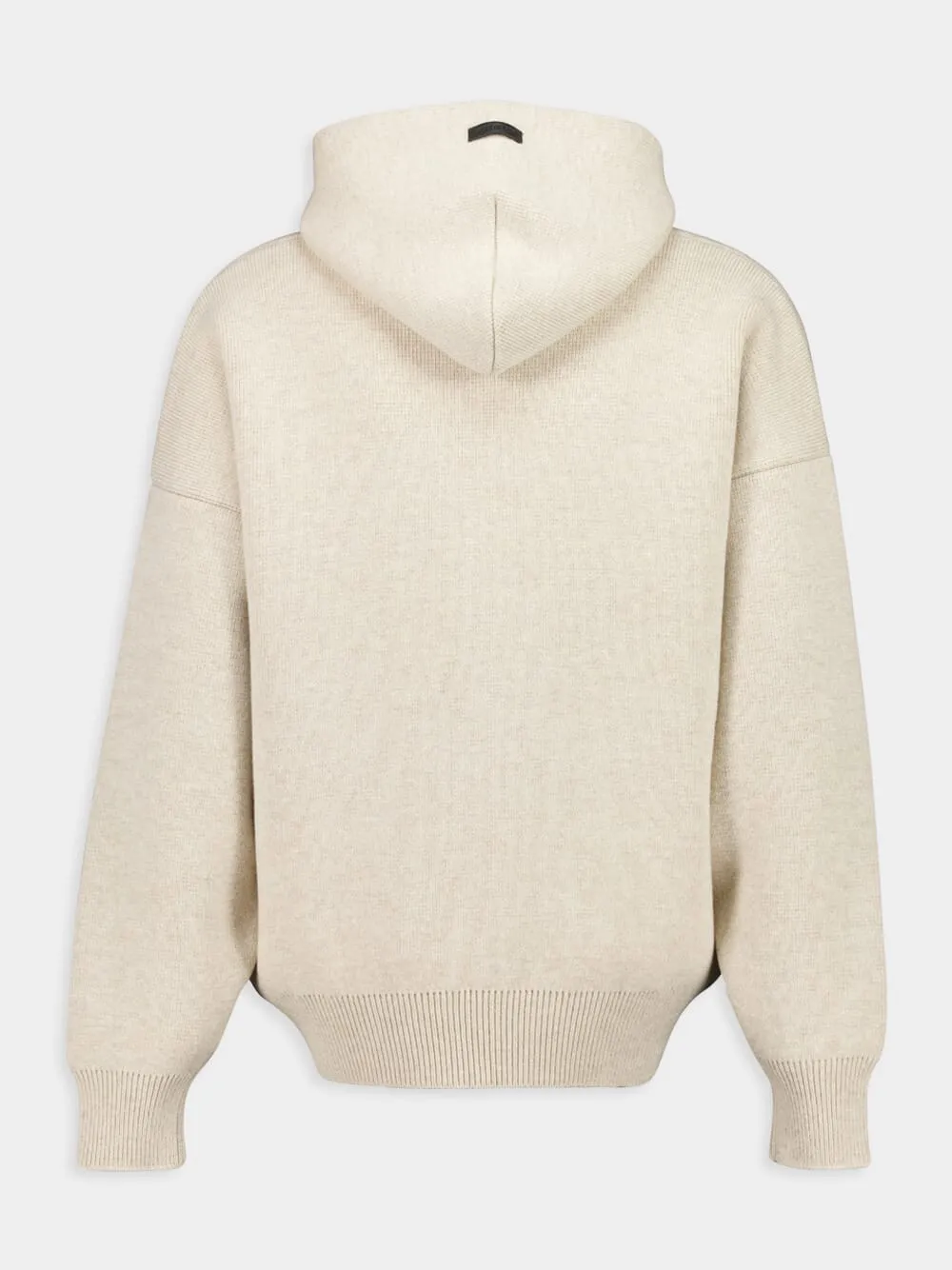 Heather Grey Eternal Merino Knit Sweatshirt sold by Fashion Clinic product image thumbnail 3