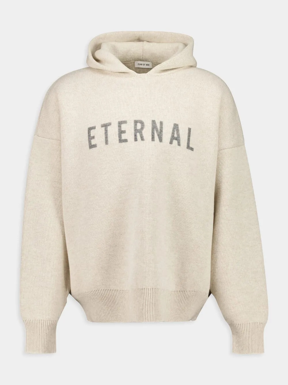 Heather Grey Eternal Merino Knit Sweatshirt sold by Fashion Clinic product image thumbnail 2