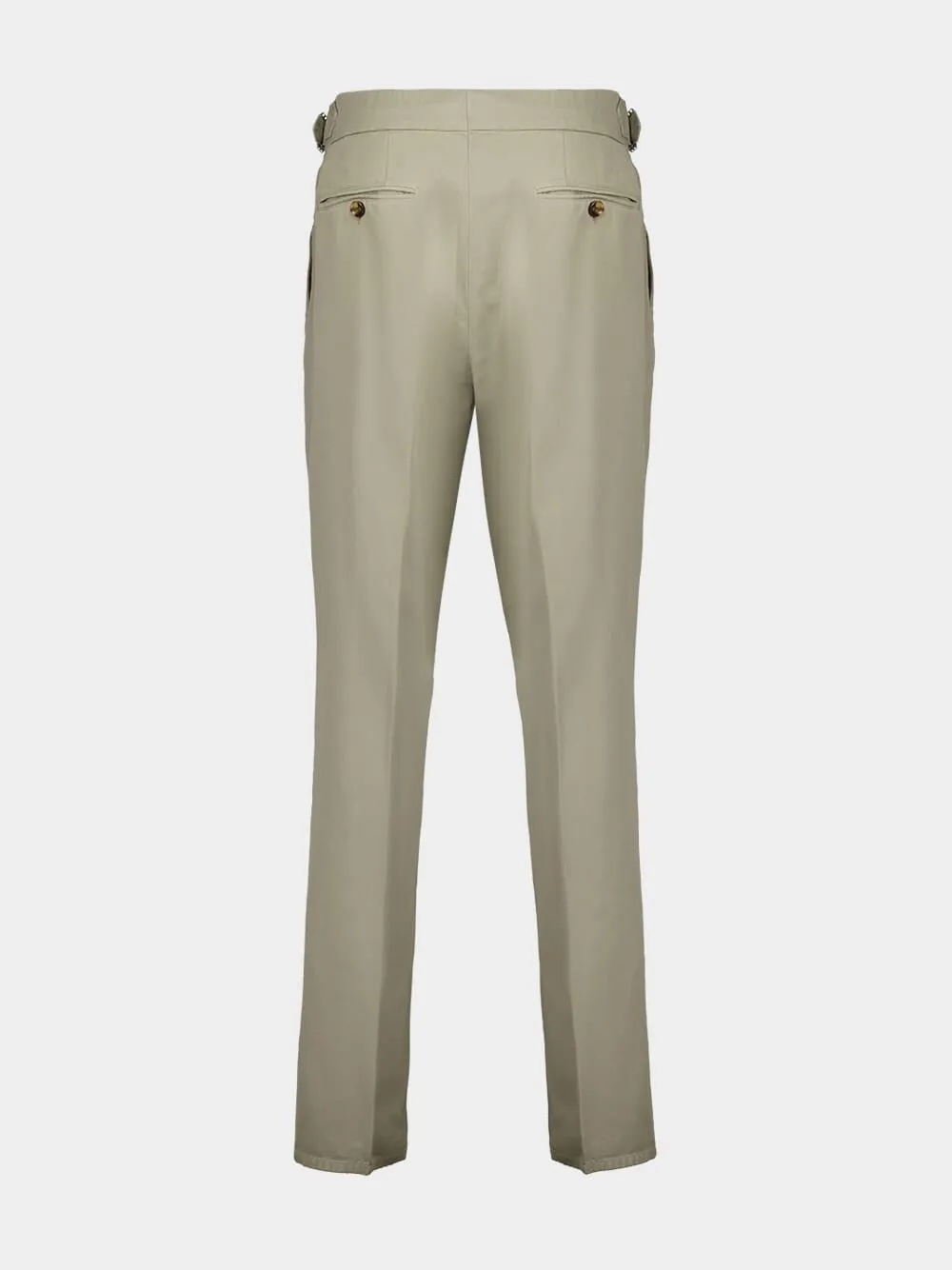 Light Green Straight Fit Drawstring Pants sold by Fashion Clinic product image thumbnail 2