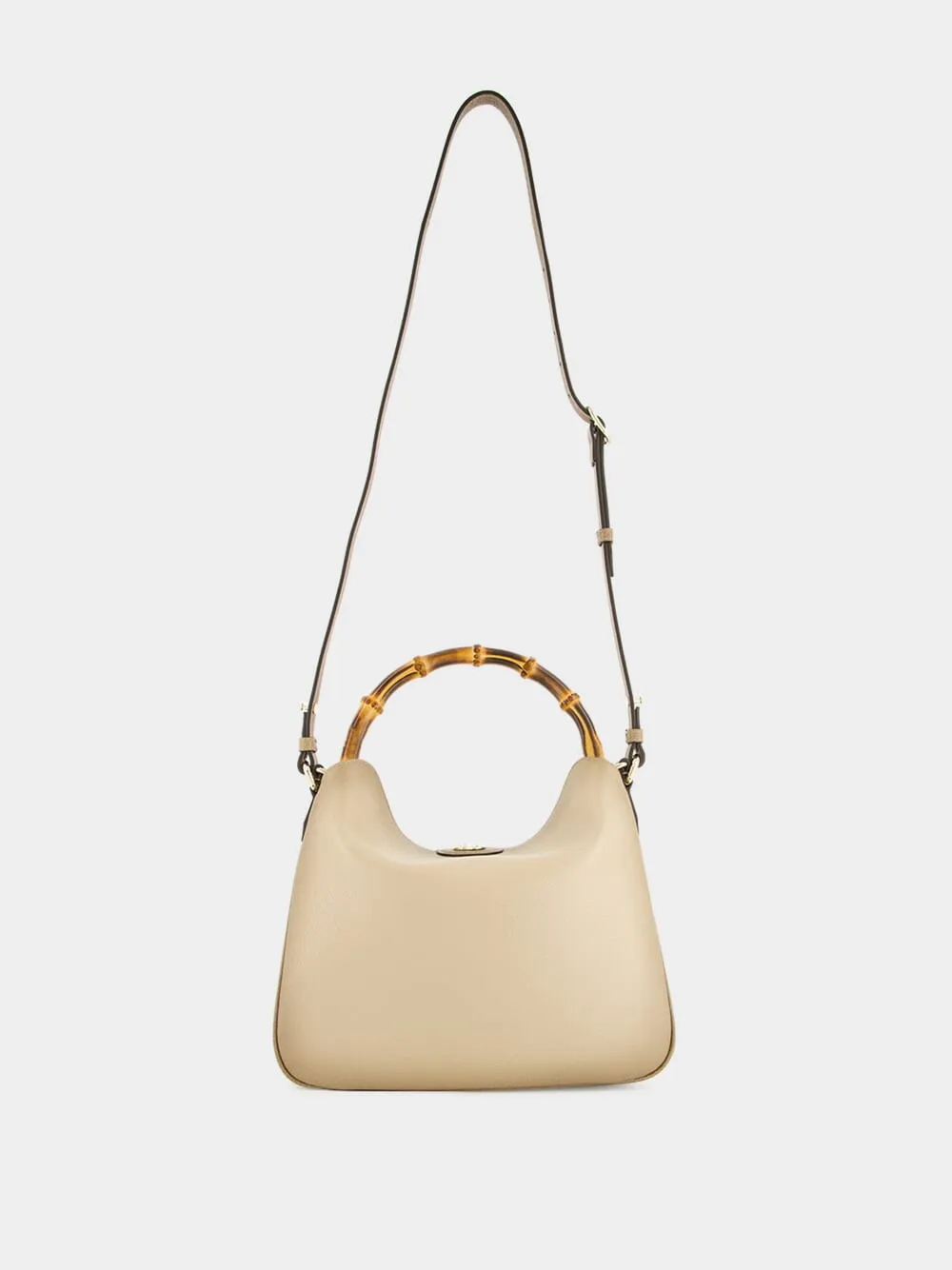 Diana Medium Shoulder Bag in Gradient Oatmeal Leather sold by Fashion Clinic product image thumbnail 2