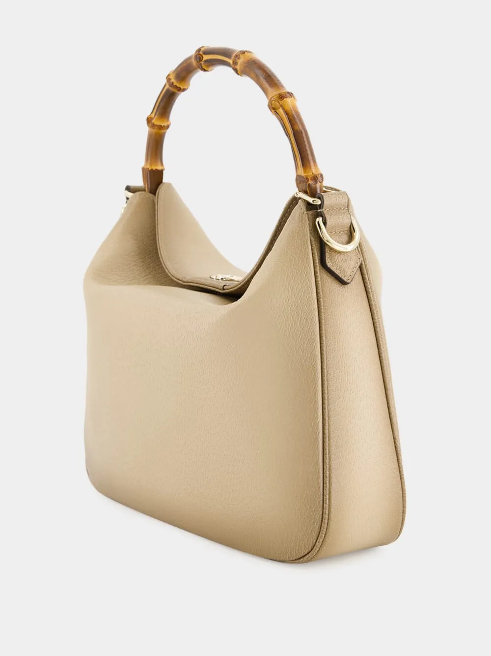 Diana Medium Shoulder Bag in Gradient Oatmeal Leather sold by Fashion Clinic product image thumbnail 5