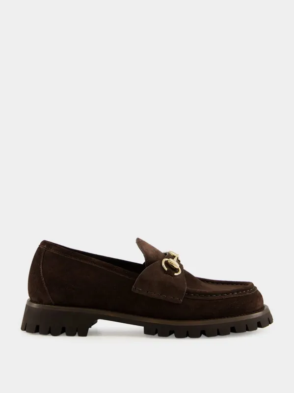 Brown Sylke Leather Moccasins sold by Fashion Clinic