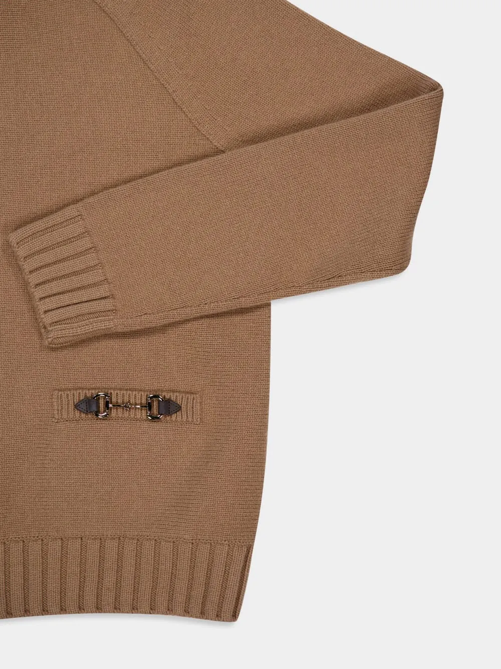 Camel Wool-Cashmere Crewneck Pullover sold by Fashion Clinic product image thumbnail 4