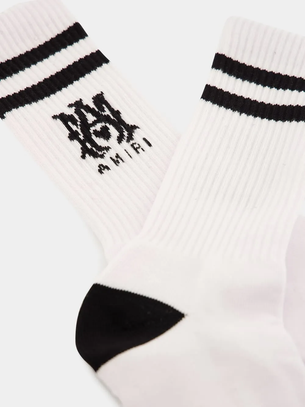 White and Black MA Core Logo Socks sold by Fashion Clinic product image thumbnail 3