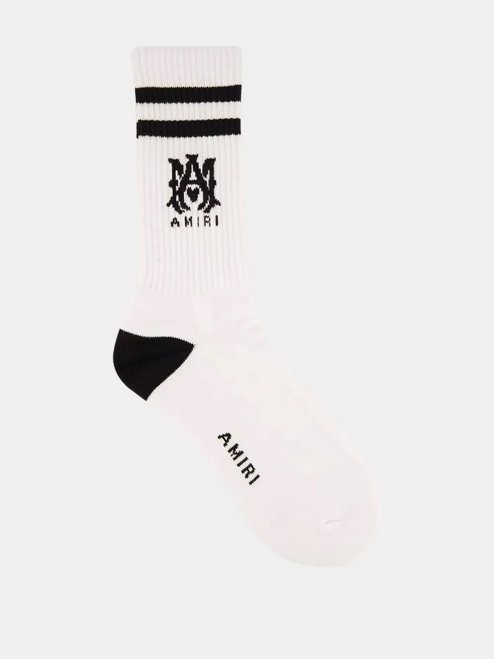 White and Black MA Core Logo Socks sold by Fashion Clinic product image thumbnail 2