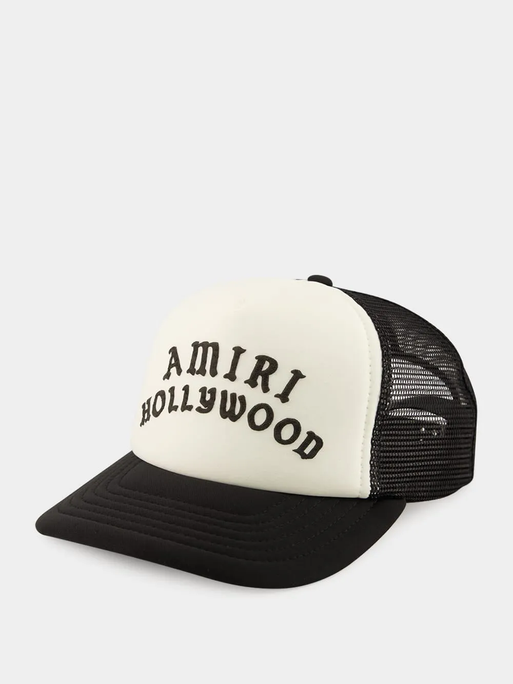 Black and White Hollywood Trucker Hat sold by Fashion Clinic