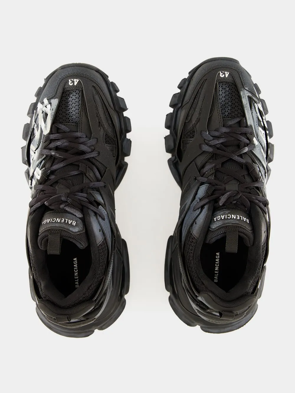 Track Signature Sneaker in Black and White sold by Fashion Clinic product image thumbnail 4