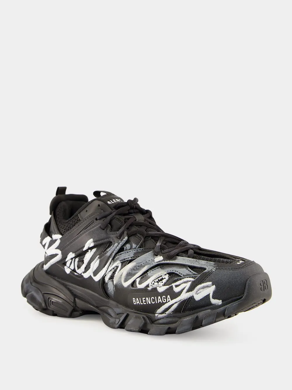 Track Signature Sneaker in Black and White sold by Fashion Clinic product image thumbnail 2
