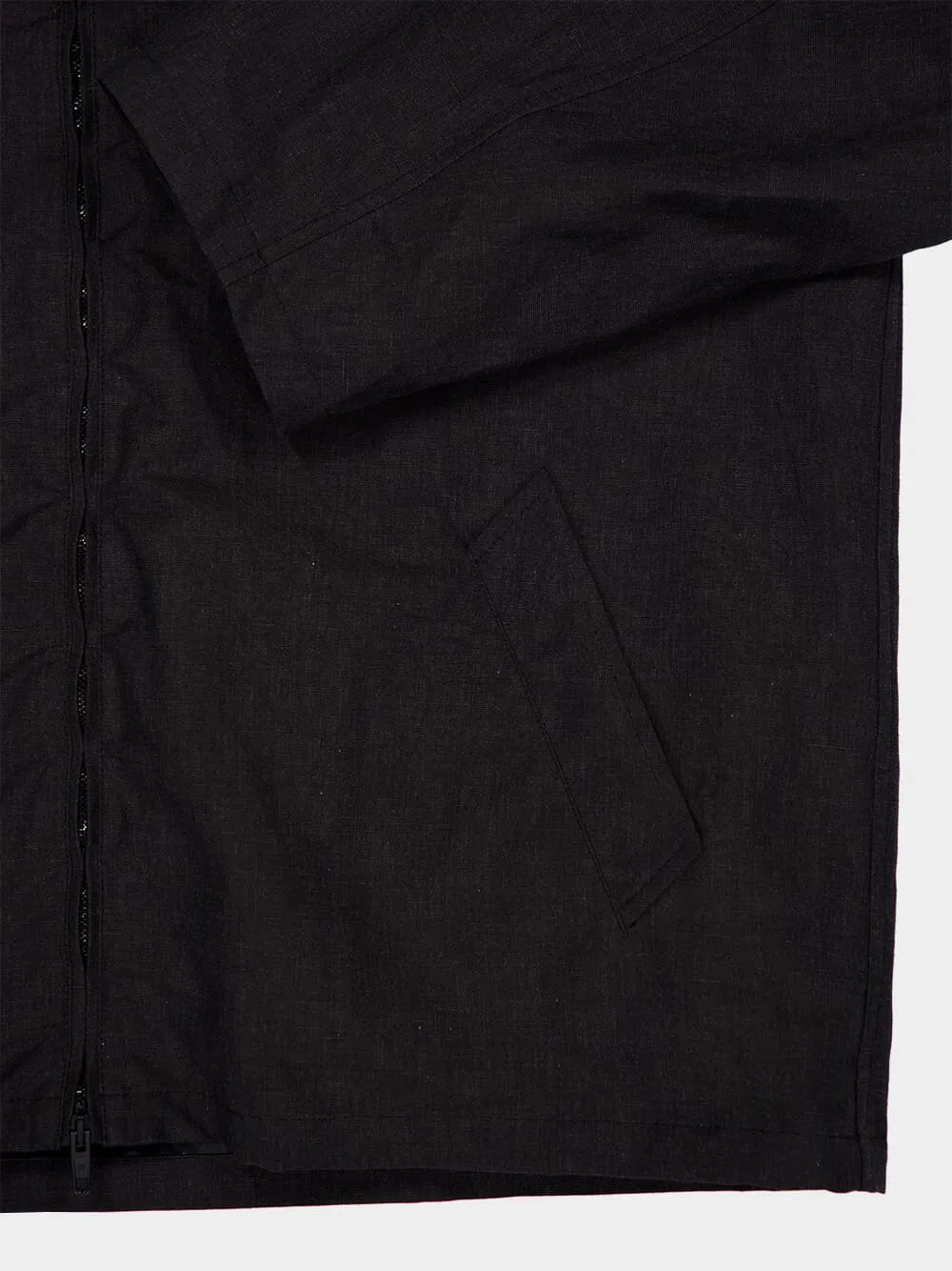 Hooded Zip-up Jacket in Black sold by Fashion Clinic product image thumbnail 4