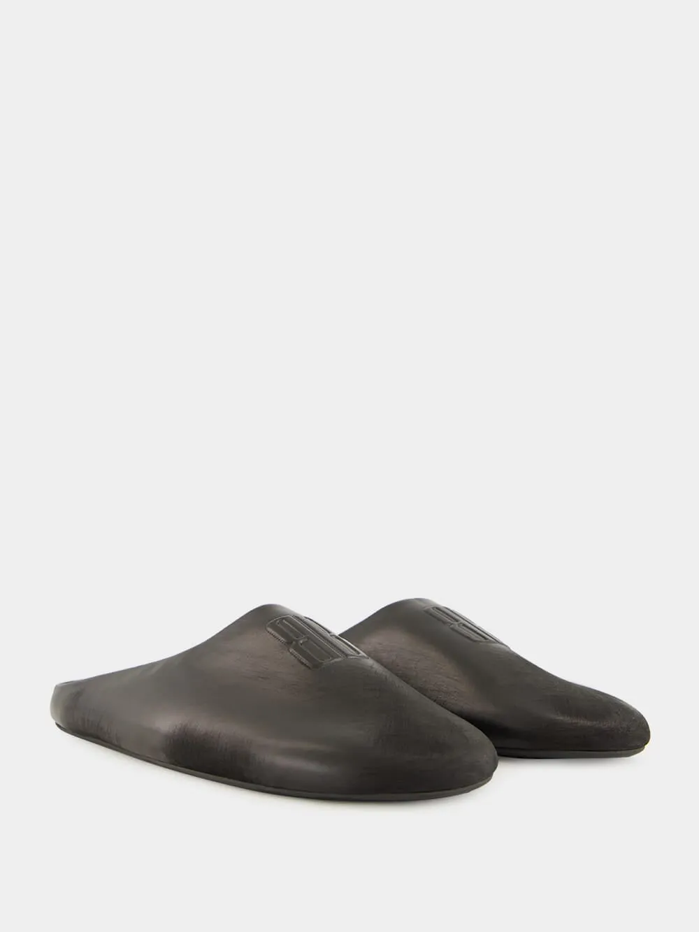 Château Flat Mule in Black Calfskin sold by Fashion Clinic product image thumbnail 3