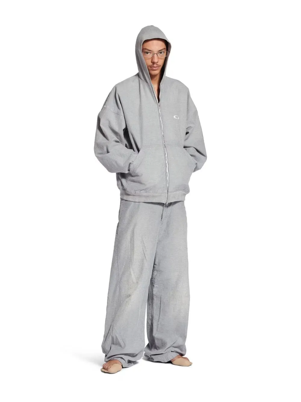 Trompe L'oeil Sweatpants in Heather Grey sold by Fashion Clinic product image thumbnail 2