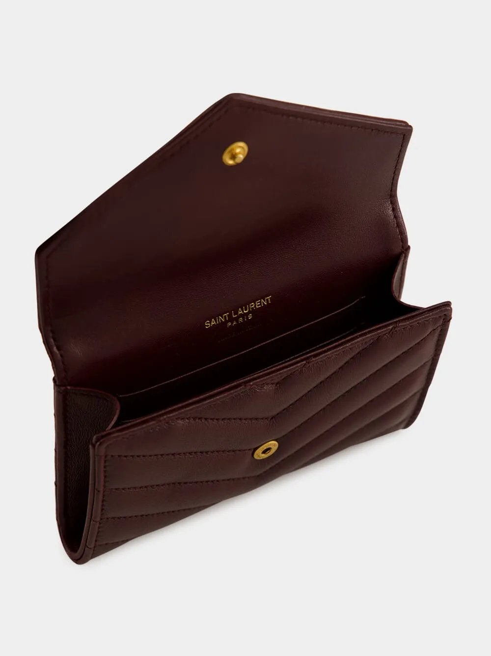 Rouge Cabernet Cassandre Quilted Lambskin Wallet sold by Fashion Clinic product image thumbnail 3