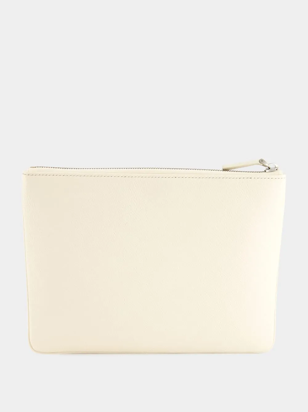 Zipped Pouch in Light Ivory Leather sold by Fashion Clinic product image thumbnail 2