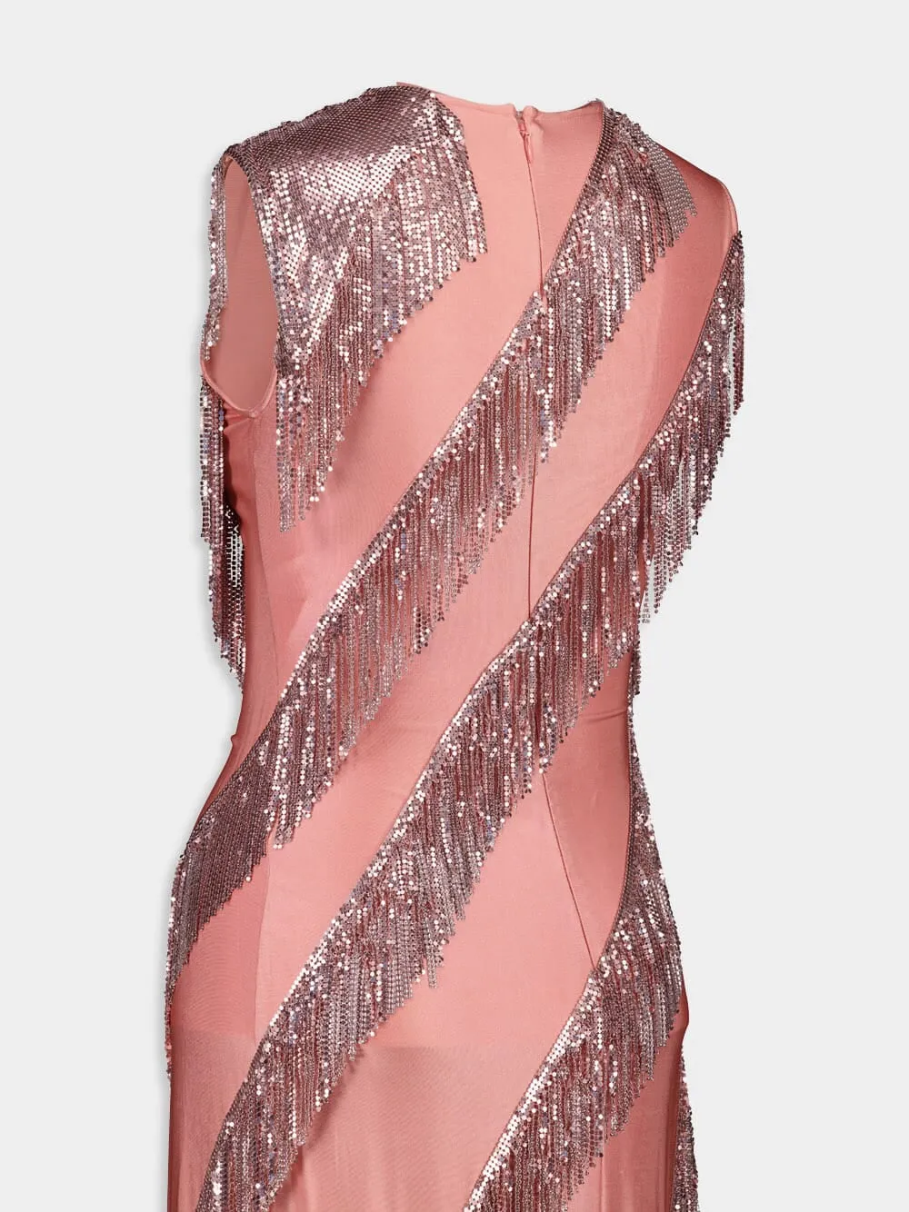 Peach Blush Sleeveless Maxi Dress sold by Fashion Clinic product image thumbnail 4