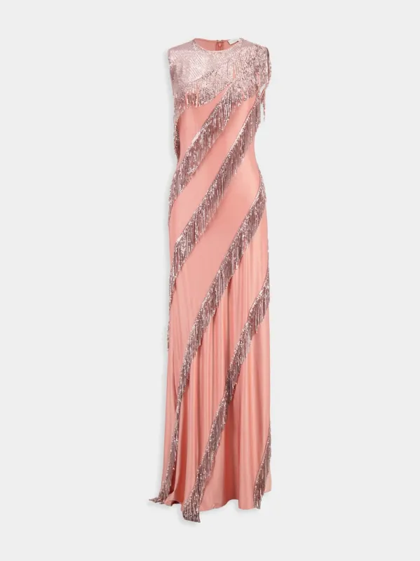 Peach Blush Sleeveless Maxi Dress sold by Fashion Clinic
