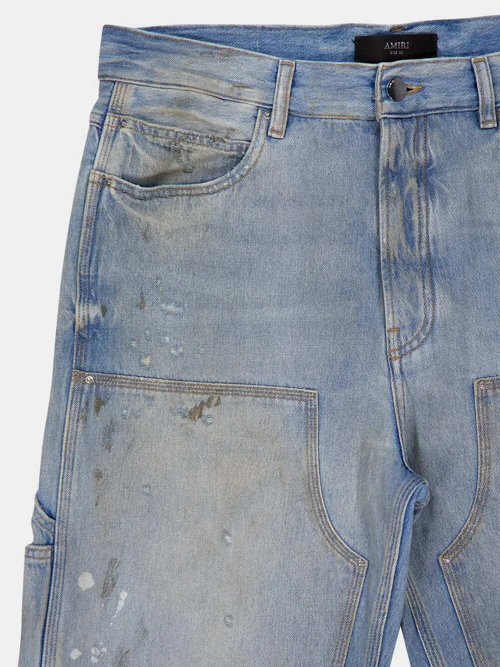 Perfect Antique Indigo Lightweight Carpenter Jeans sold by Fashion Clinic product image thumbnail 5