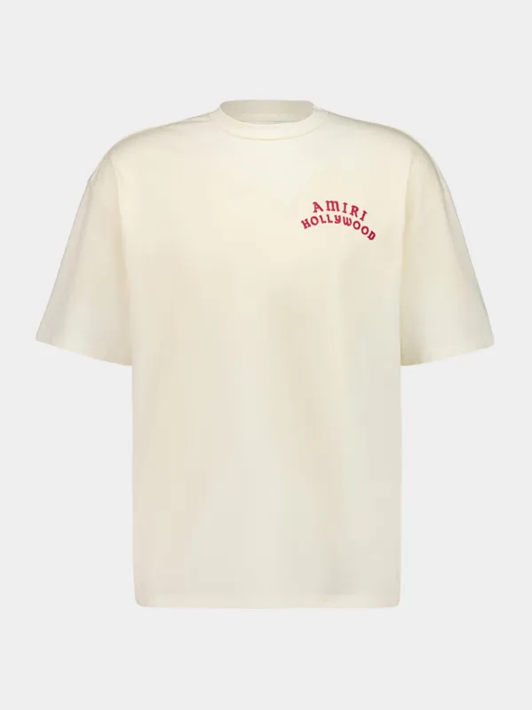 Ivory Hollywood Oversized T-Shirt sold by Fashion Clinic