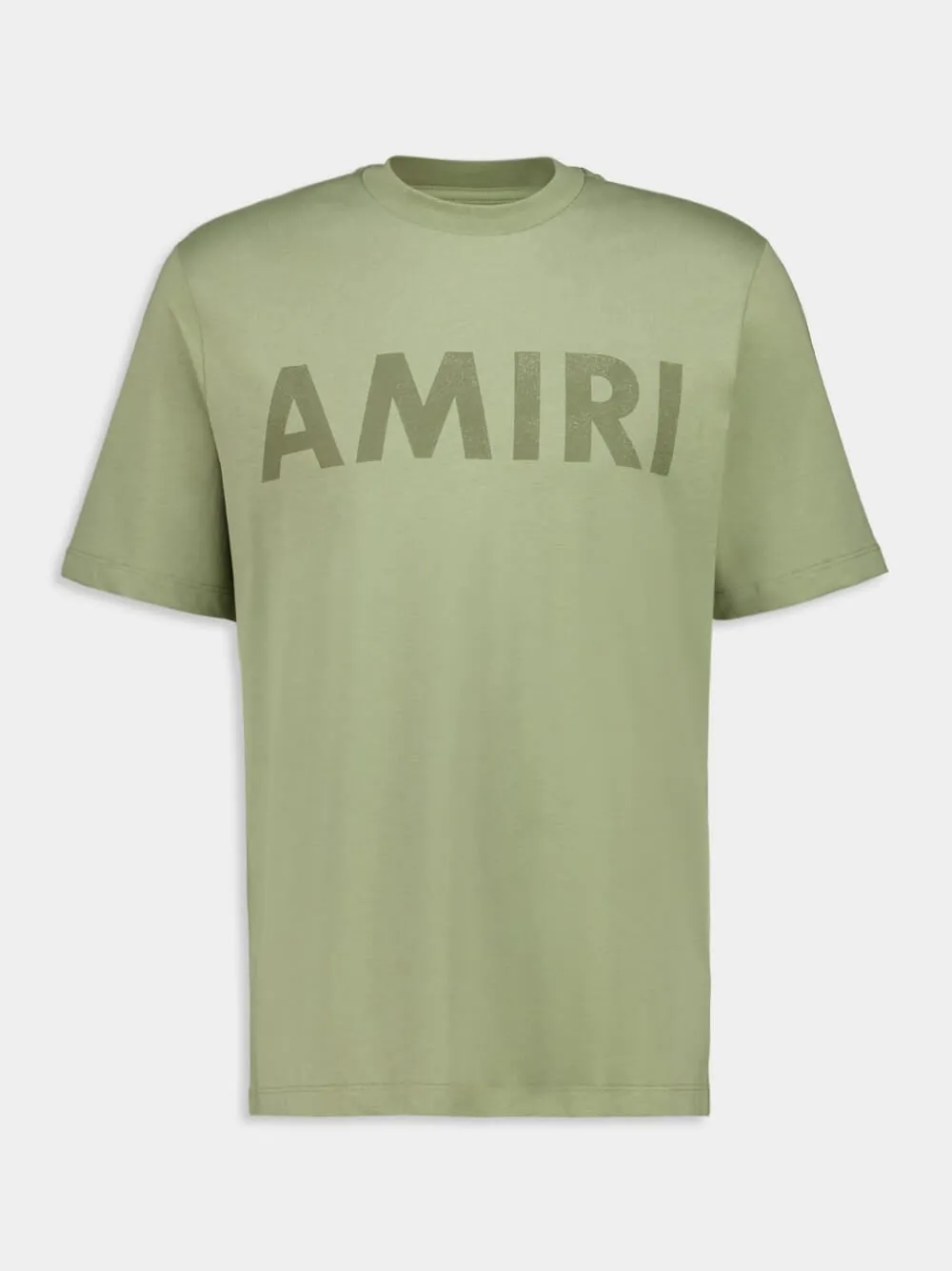 Olive Green Logo Stencil T-Shirt sold by Fashion Clinic