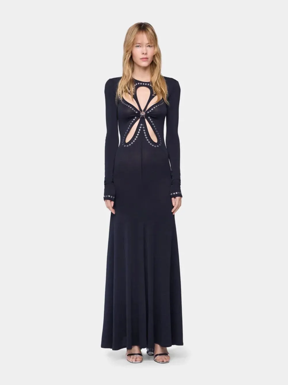 Black Second-Skin Jersey Long Dress sold by Fashion Clinic