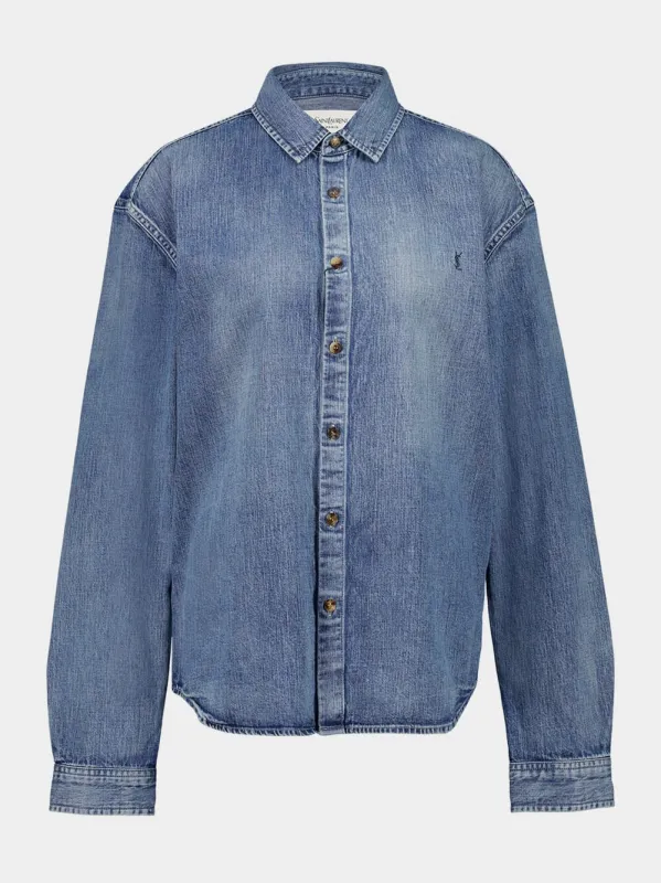 Cassandre Shirt in Day Blue Denim sold by Fashion Clinic