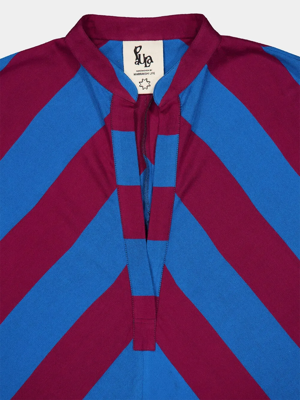 x Marrakshi Morion Blue Striped Kaftan sold by Fashion Clinic product image thumbnail 4