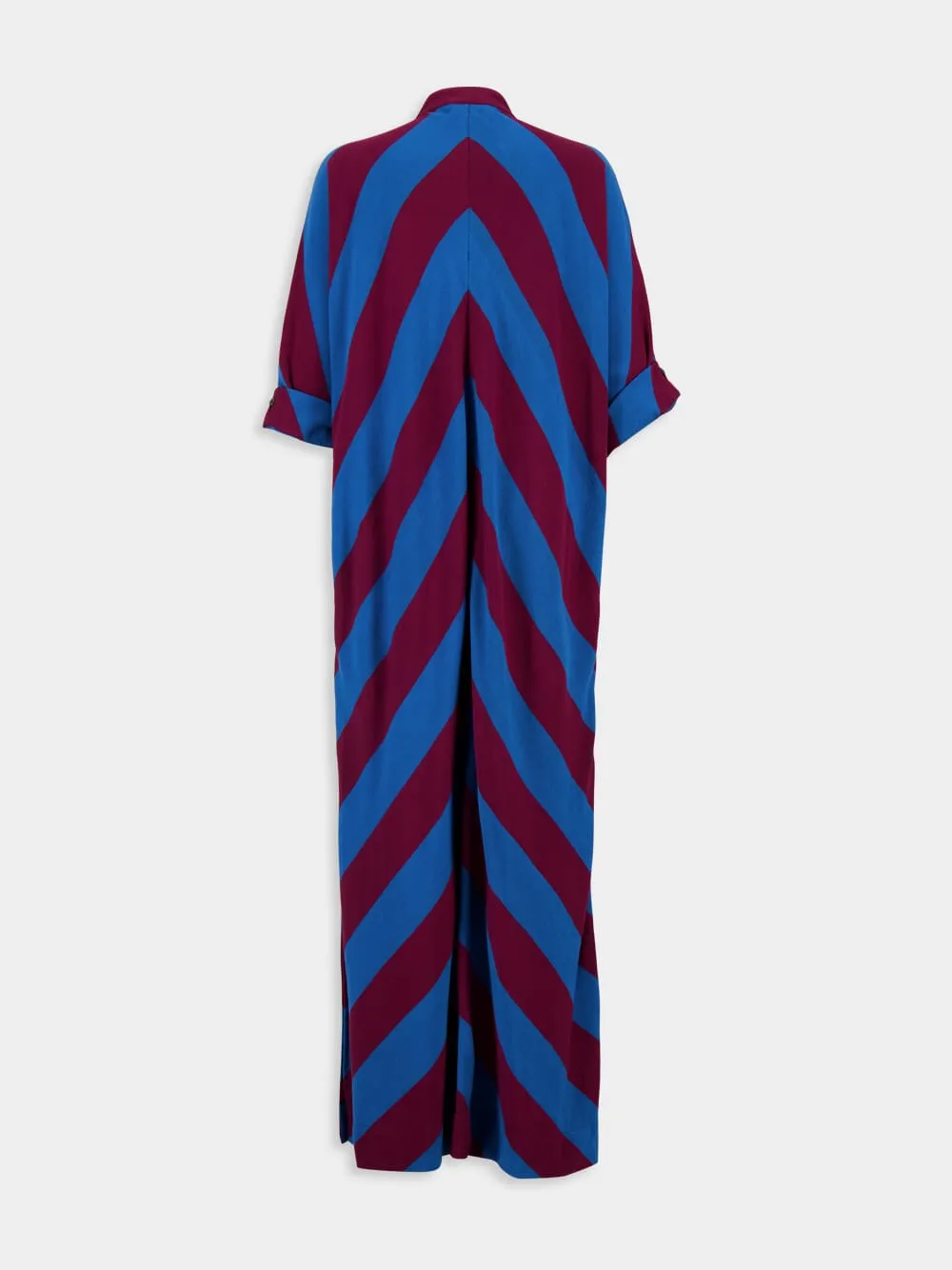 x Marrakshi Morion Blue Striped Kaftan sold by Fashion Clinic product image thumbnail 3