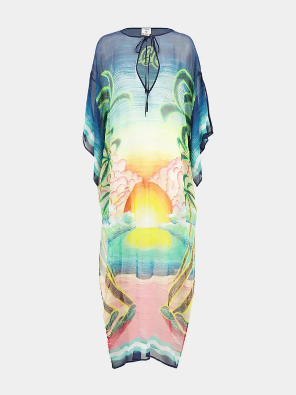 Danse De La Mer Silk Kaftan sold by Fashion Clinic