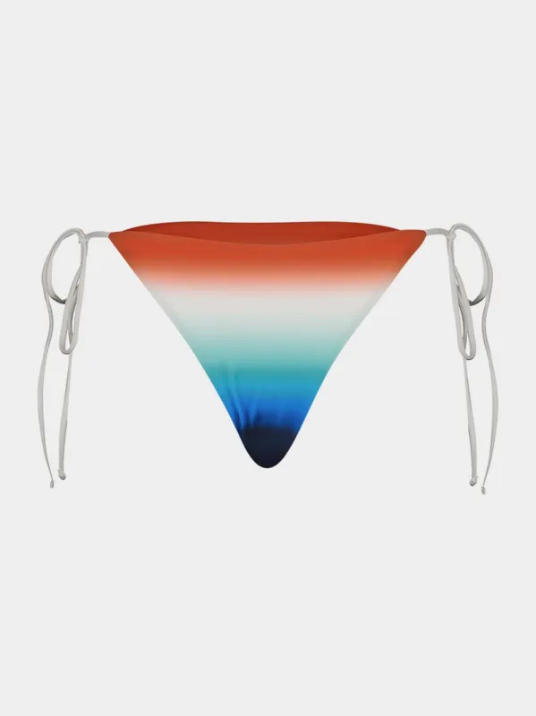 Multicolour Gradient Bikini Bottom made by Casablanca