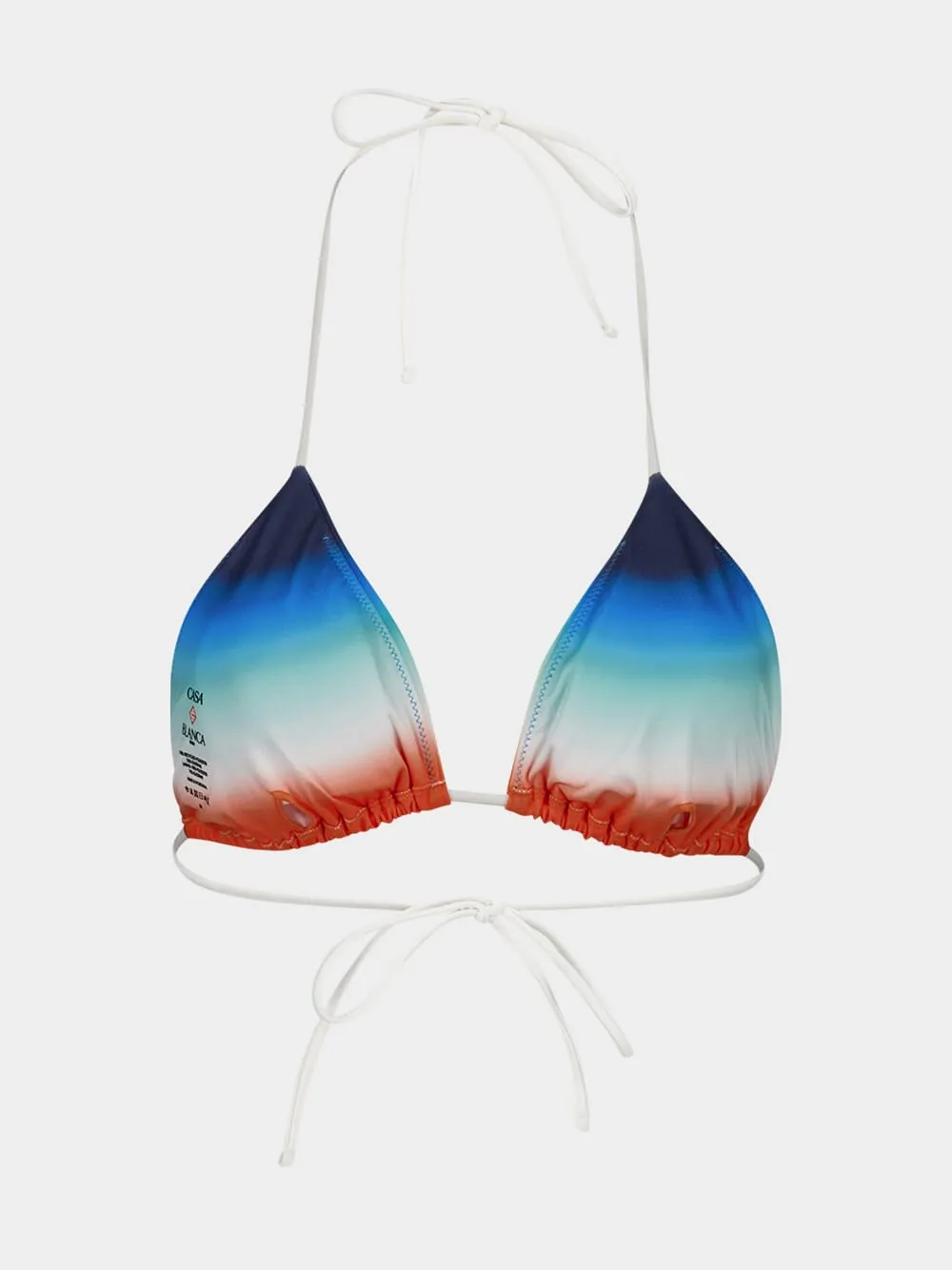 Multicolour Gradient Triangle Bikini Top sold by Fashion Clinic product image thumbnail 3