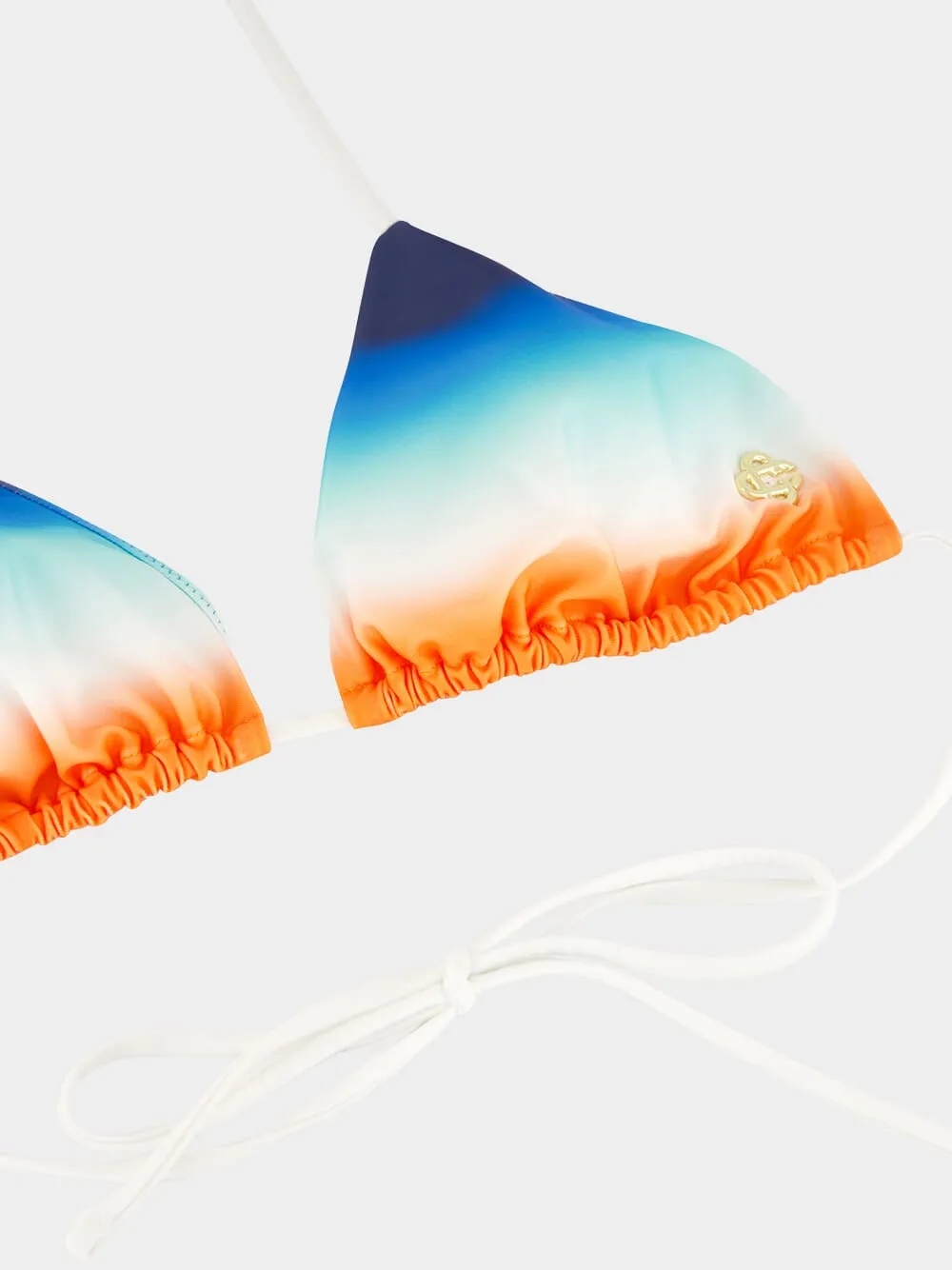 Multicolour Gradient Triangle Bikini Top sold by Fashion Clinic product image thumbnail 5