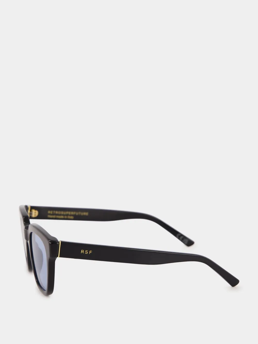 Black Giusto Sunglasses with Azure Lenses sold by Fashion Clinic product image thumbnail 3