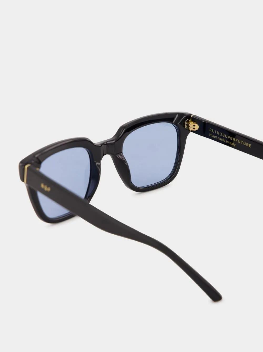 Black Giusto Sunglasses with Azure Lenses sold by Fashion Clinic product image thumbnail 4