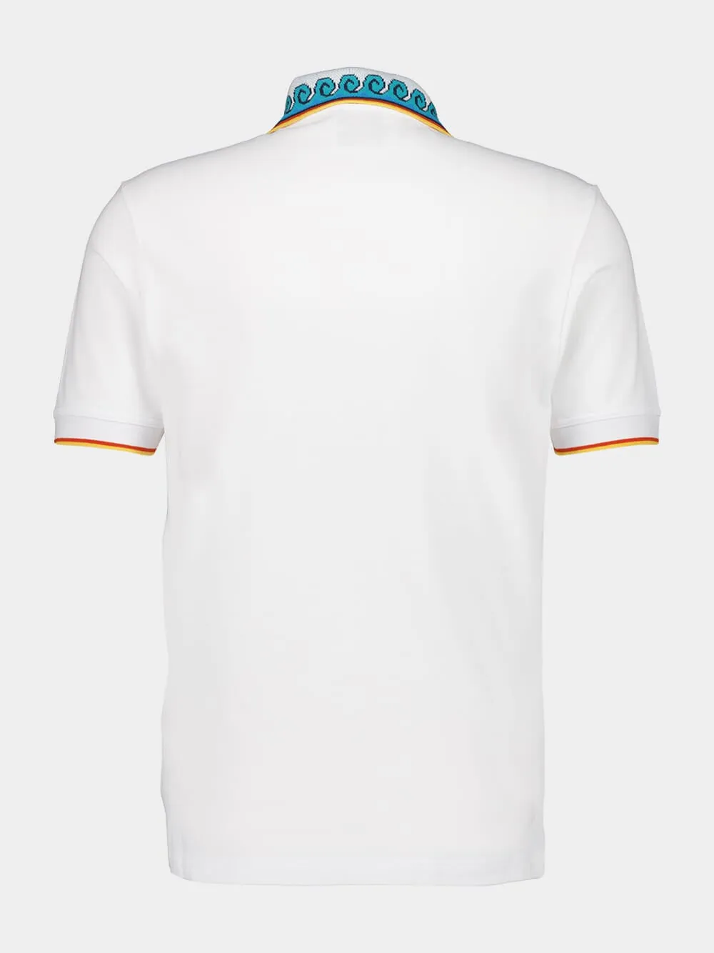 White Organic Cotton Polo Shirt sold by Fashion Clinic product image thumbnail 2