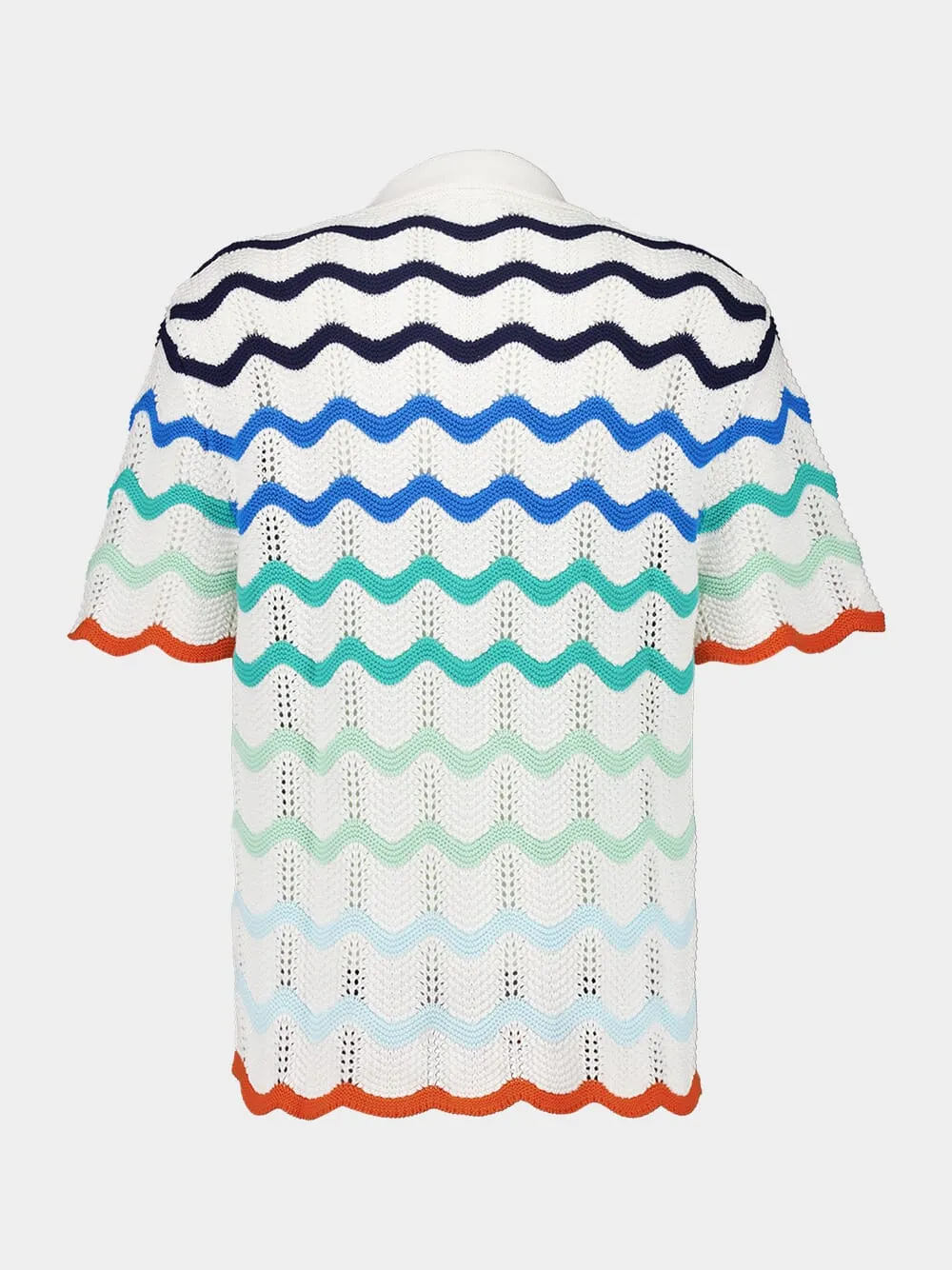 Gradient Wave Crochet Shirt sold by Fashion Clinic product image thumbnail 2