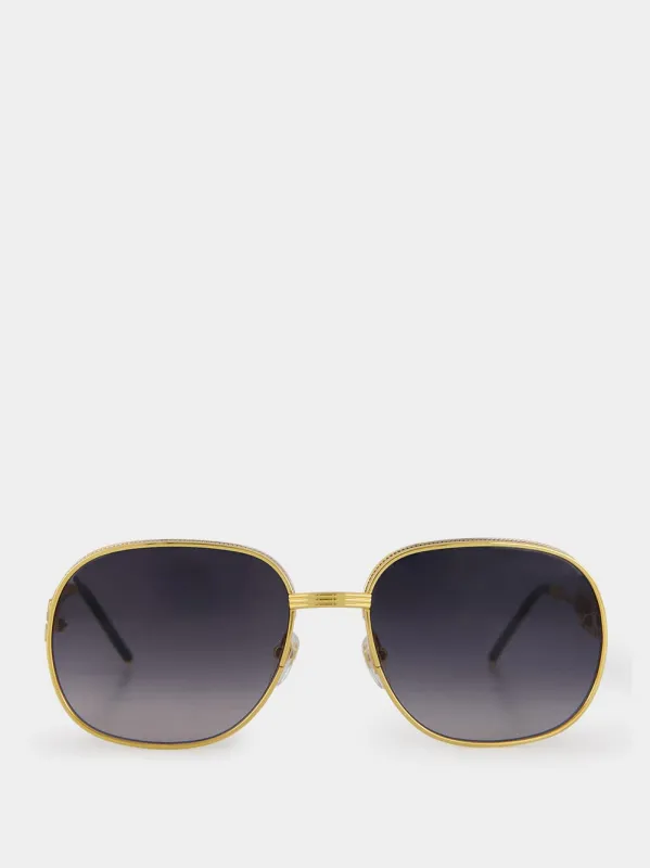 Gradient Oval-Frame Sunglasses sold by Fashion Clinic