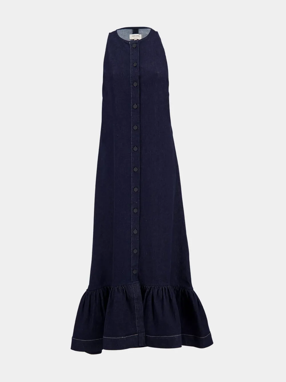 Denim Blue Daphne Sleeveless Maxi Dress sold by Fashion Clinic product image thumbnail 2