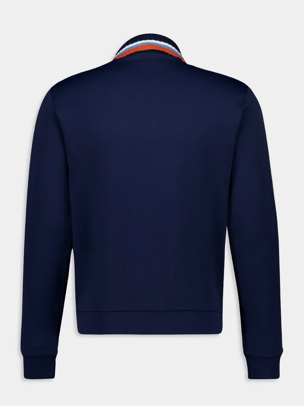 Navy Piqué Track Jacket sold by Fashion Clinic product image thumbnail 3