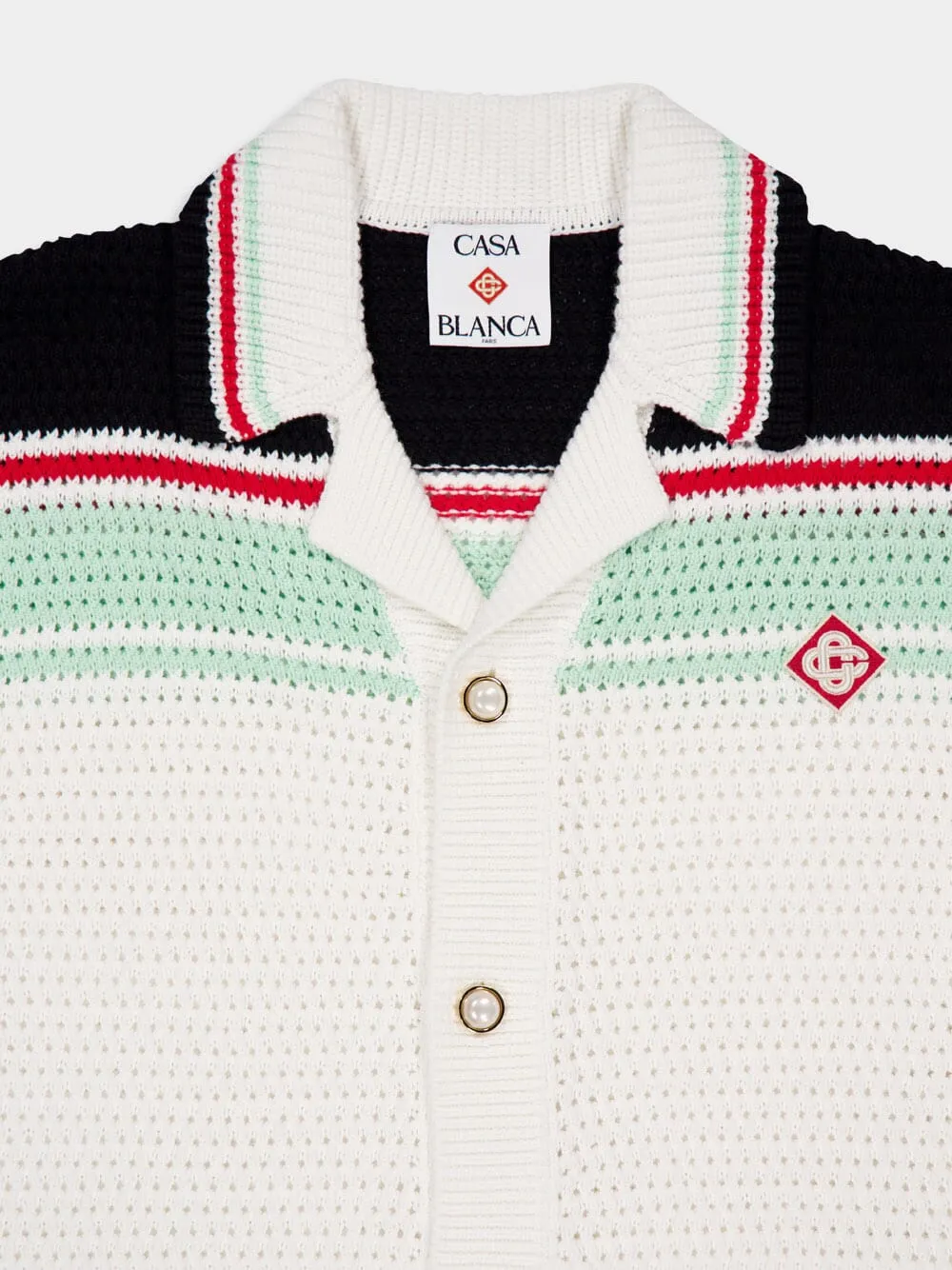 Cotton Tennis Crochet Shacket in Multicolour sold by Fashion Clinic product image thumbnail 5