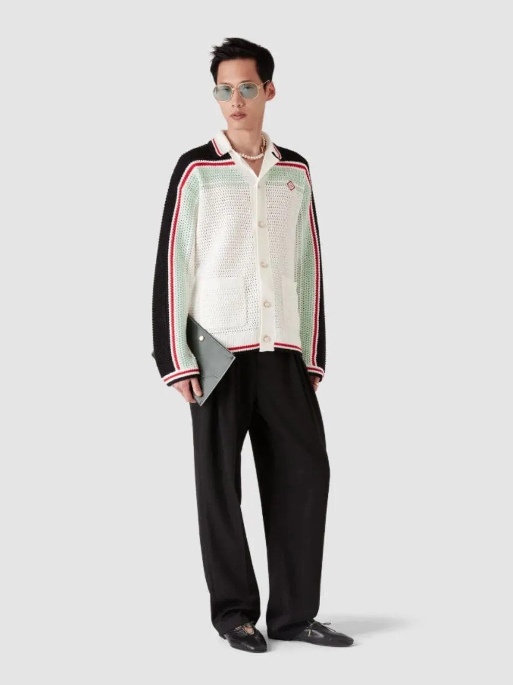 Cotton Tennis Crochet Shacket in Multicolour sold by Fashion Clinic product image thumbnail 2