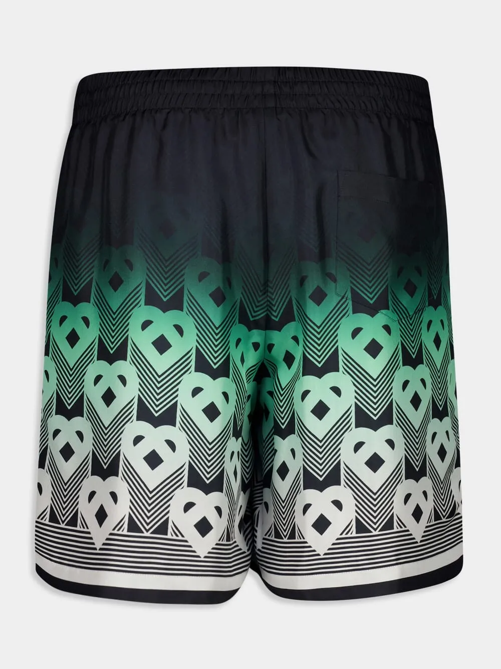 Green Gradient Monogram Silk Shorts sold by Fashion Clinic product image thumbnail 2