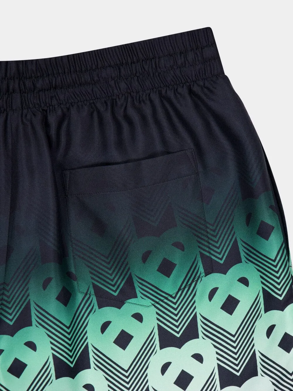 Green Gradient Monogram Silk Shorts sold by Fashion Clinic product image thumbnail 4