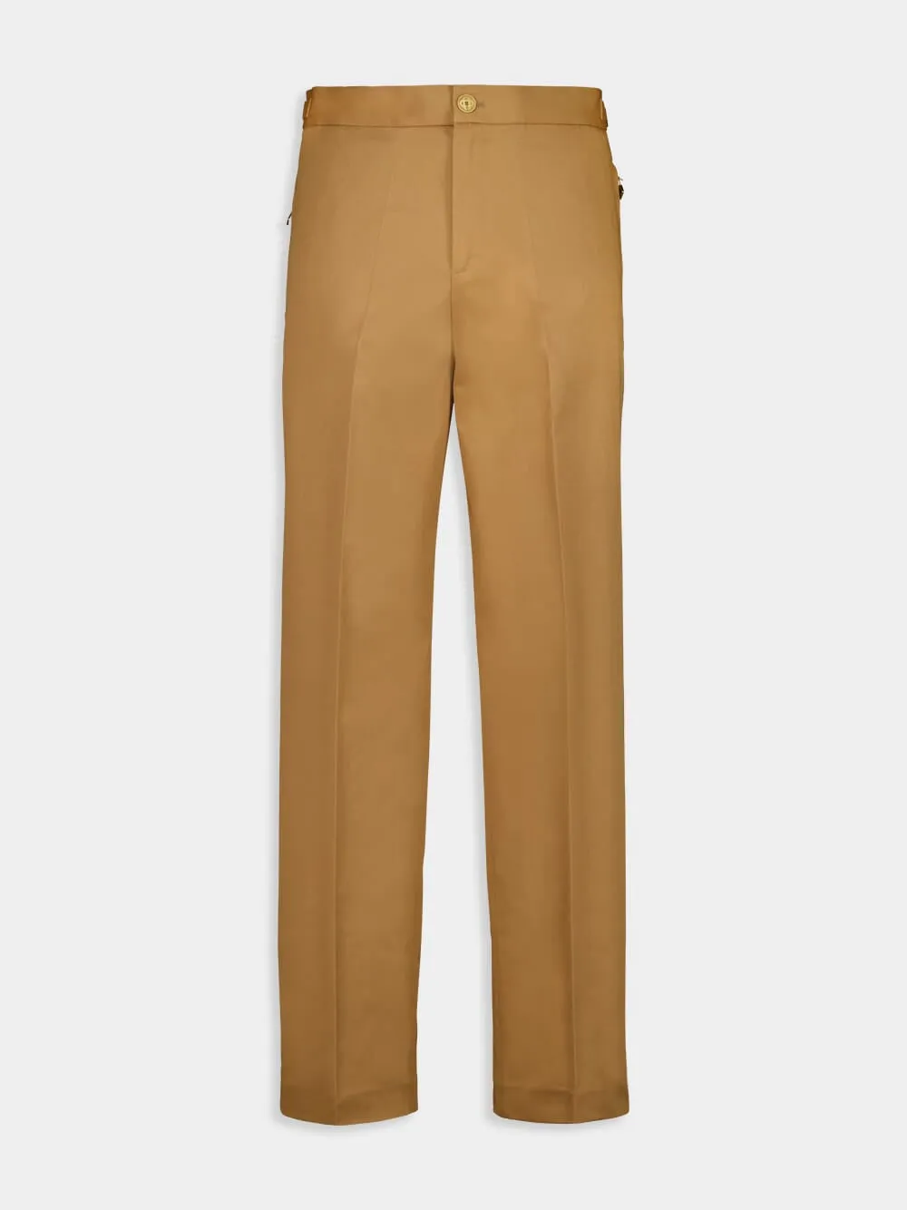Ecru Cotton Chinos sold by Fashion Clinic product image thumbnail 2