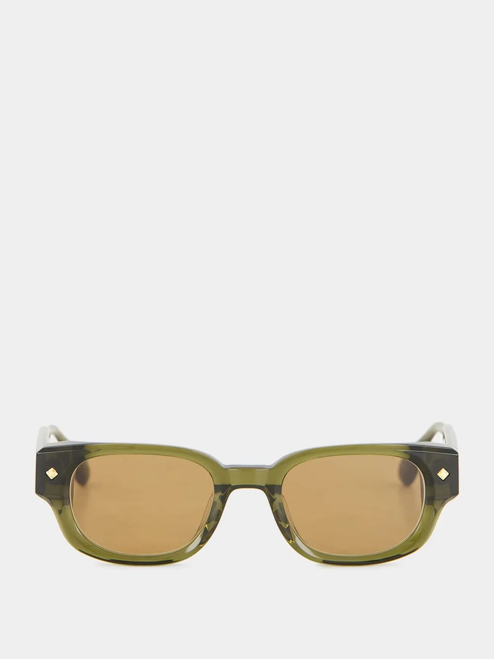 À Tout Jamais Sunglasses in Military Green and 18K Gold sold by Fashion Clinic