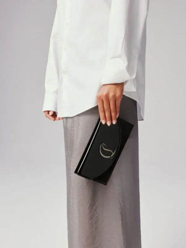 Black Loubi54 Clutch Bag sold by Fashion Clinic